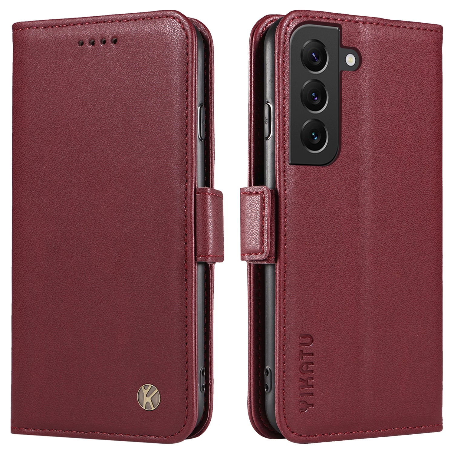 YIKATU YK-003 Flip Cover til Samsung Galaxy S22 5G Magnetisk PU-læderstativ til telefonpung YIKATU YK-003 Flip Cover til Samsung Galaxy S22 5G Magnetisk PU-læderstativ til telefonpung